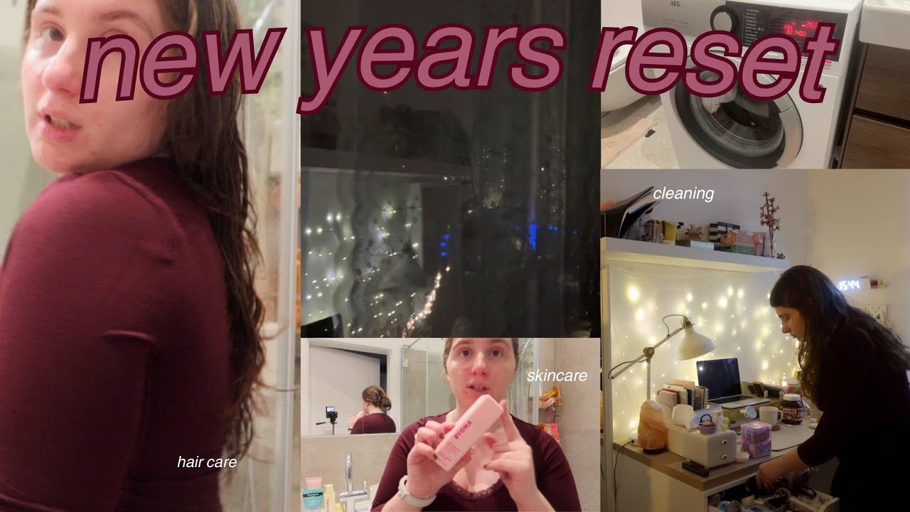 new years reset ⋆✴︎˚｡⋆| cleaning, skin care, hair care