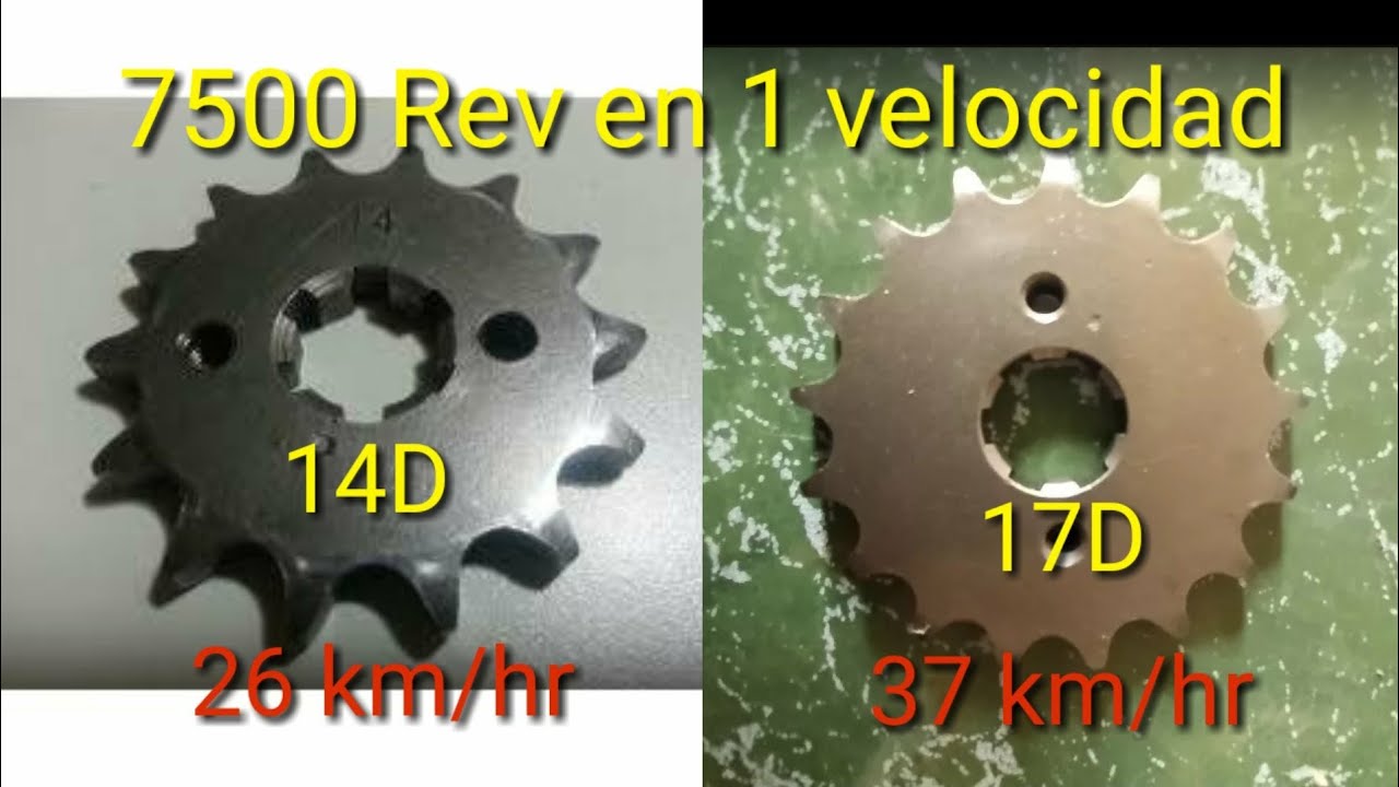 Cambio de piñón y lubricación de cadena