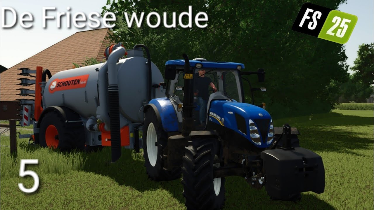 de boerderij uitbreiden en drijf mest rijden|de friese woude FS25