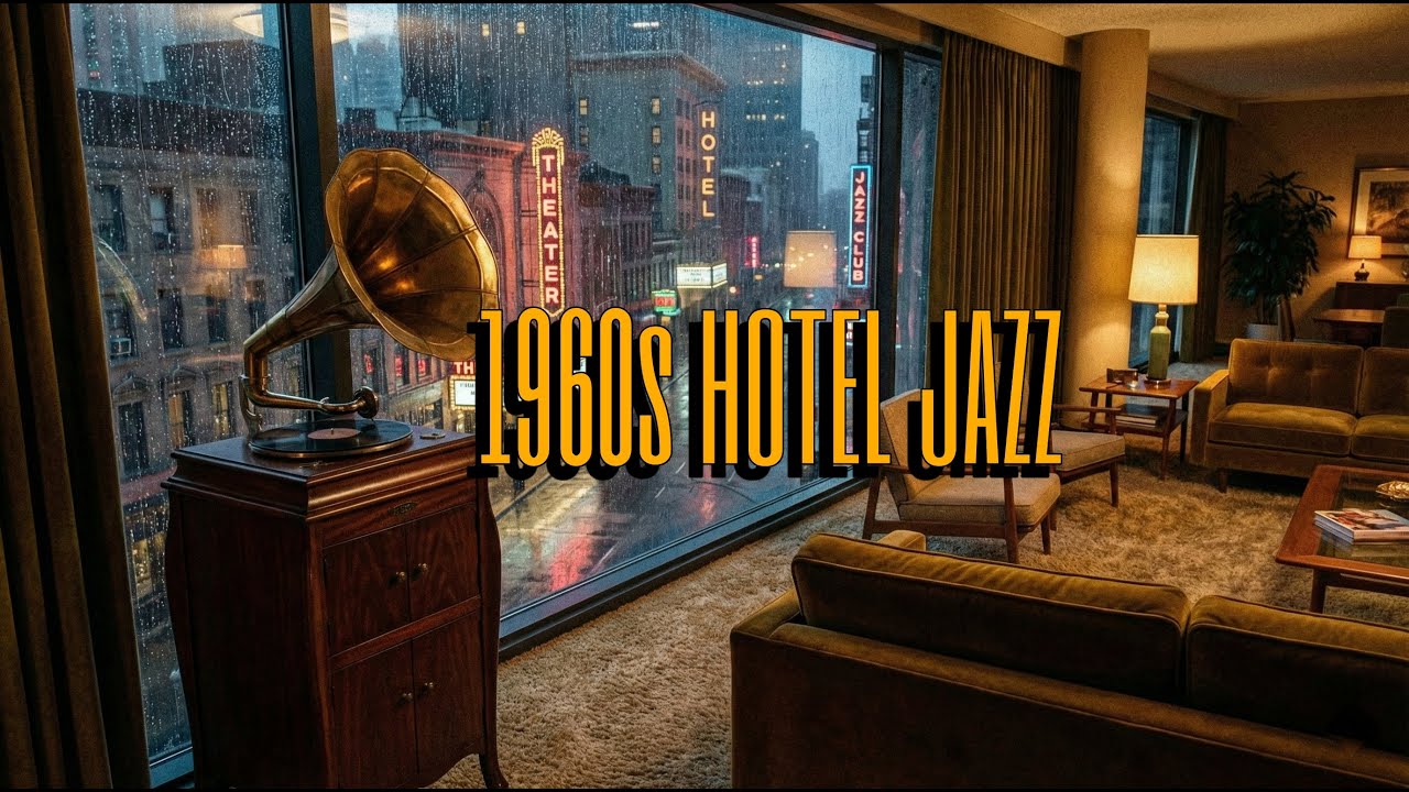1960s Luxury Hotel Night 🌙 | Vintage Lofi Jazz & Smooth Lounge Ambience