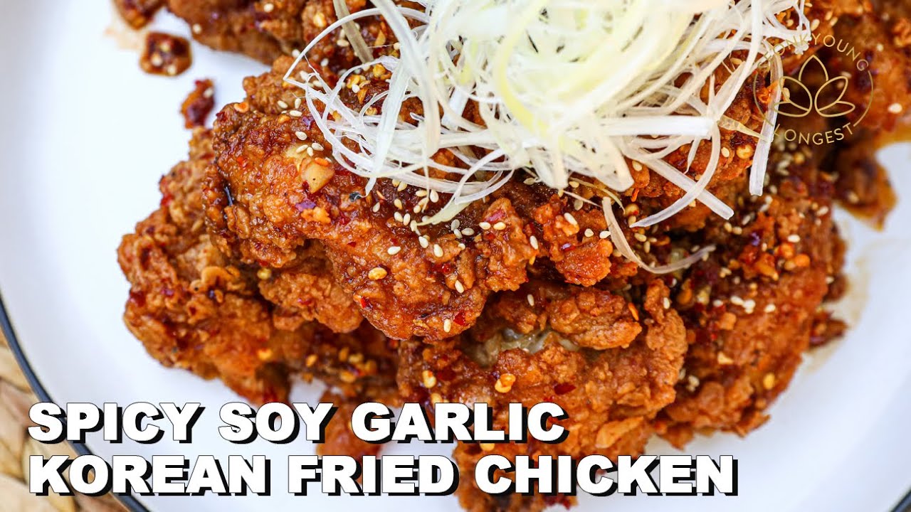 Spicy Soy Garlic Fried Chicken 🌶🍗