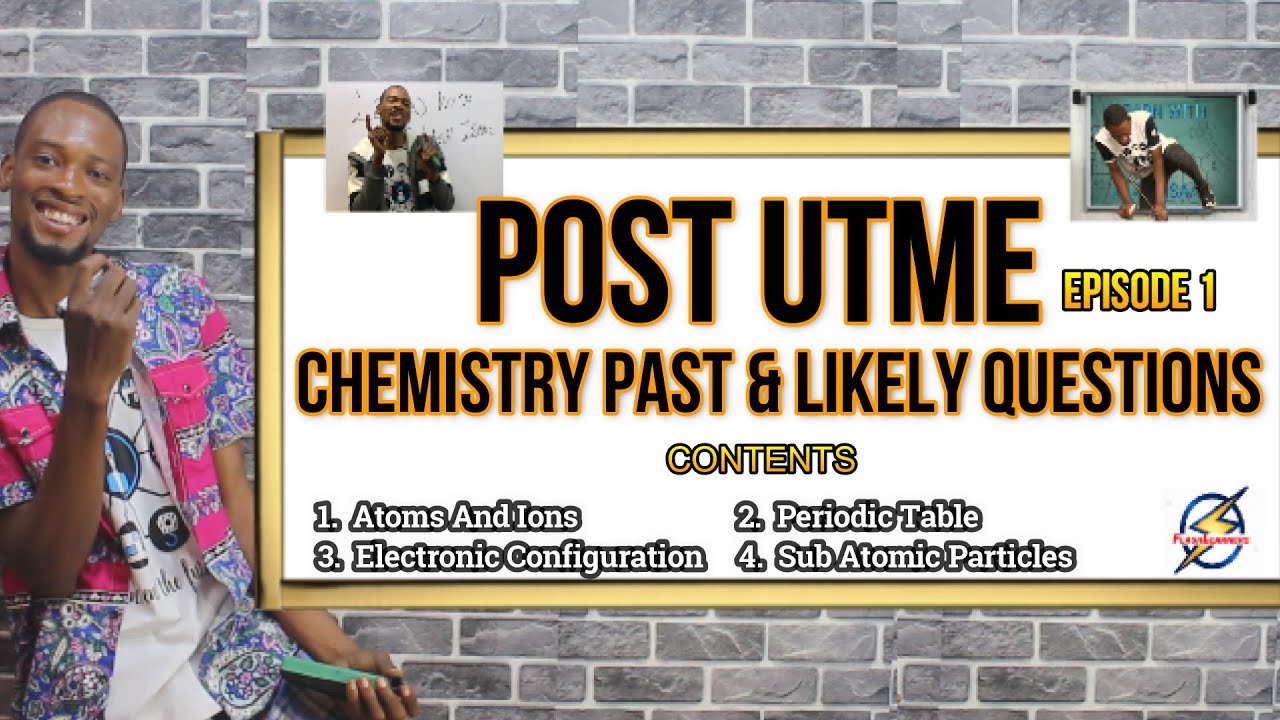 Post UTME Chemistry Likely Questions | PART 1