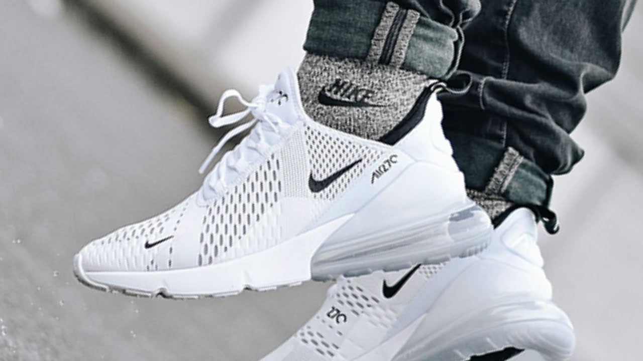 Nike Air Max 270 Trainers Unboxing | WHITE | On-Foot