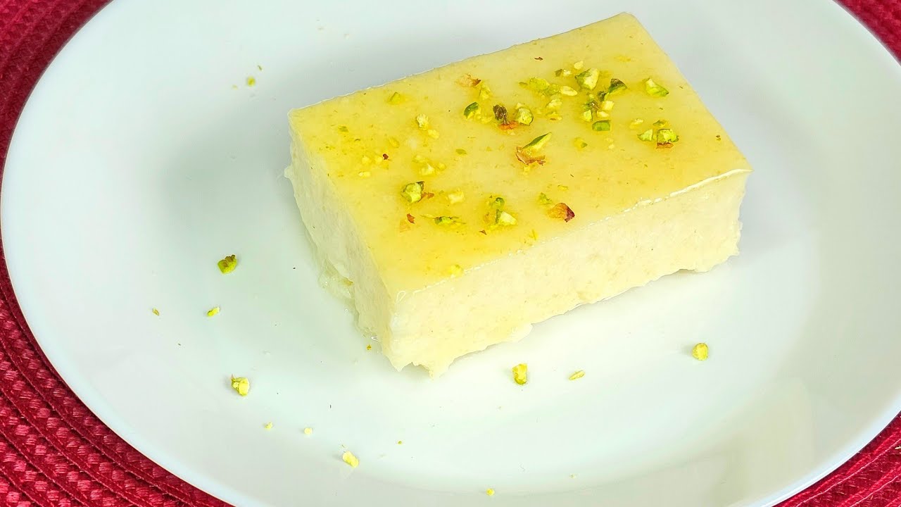 حلى السميد والحليب 😋اطيب حلى بارد يحضر في دقائق و ب ثلاث مكونات فقط 👍