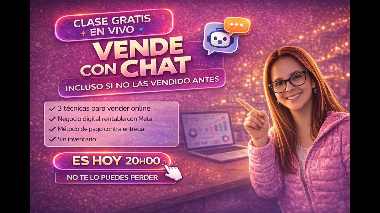 Vende con Chat incluso si no has vendido antes | Clase en Vivo