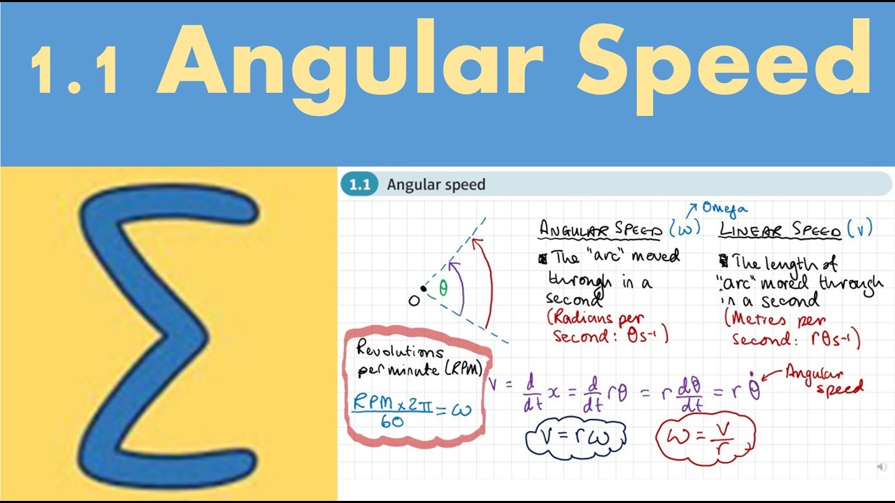 1.1 Angular speed (FURTHER MECHANICS 2 - Chapter 1: Circular motion)