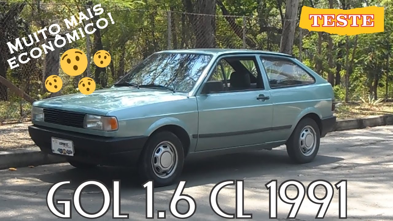 TESTEI O GOLZINHO QUADRADO - VW GOL 1.6 CL 1991 GASOLINA