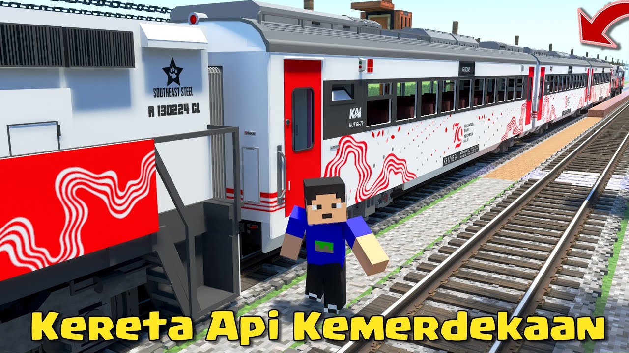 Addon Kereta Api Liveri Special Hut RI Ke-79 di MCPE