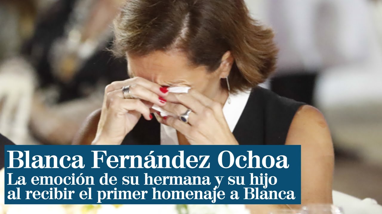 La hermana y el hijo de Blanca Fernández Ochoa, emocionados en el primer homenaje a Blanca