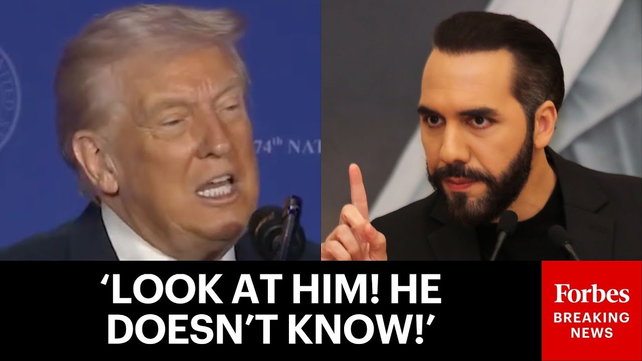 'He Sends Us Some Real Bad Ones': Trump Calls Out El Salvador's President Live On Stage