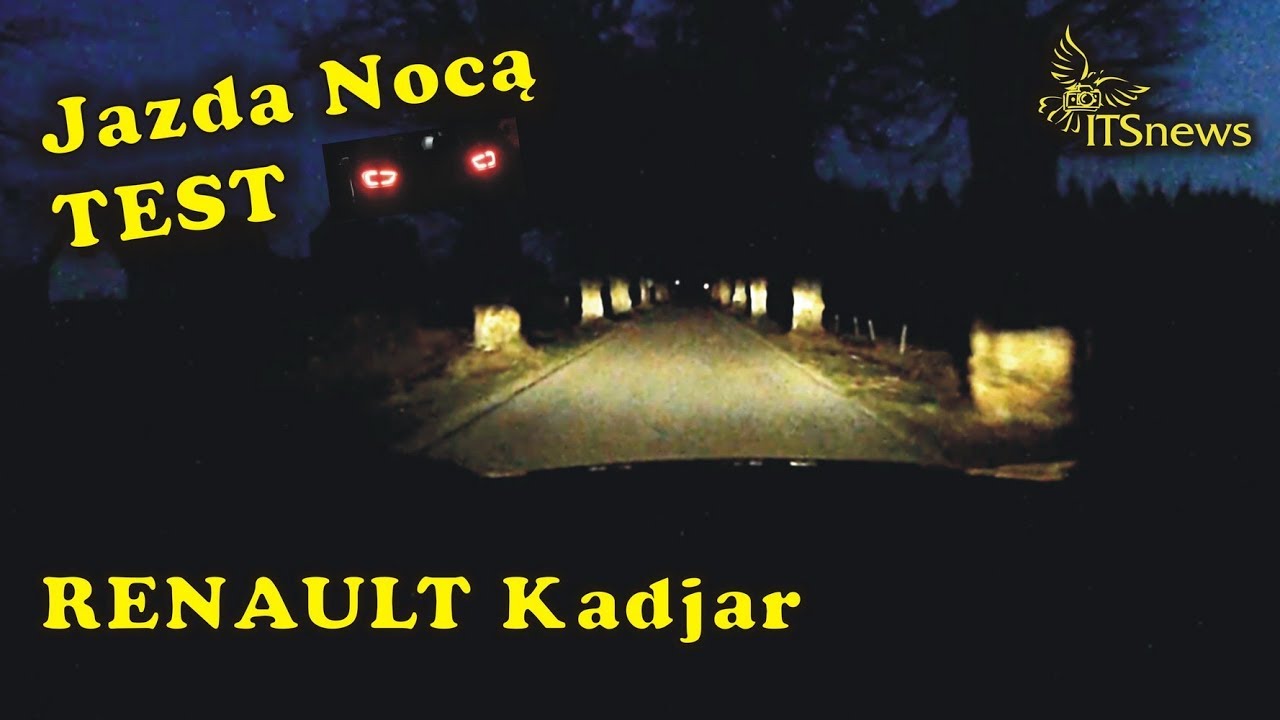 RENAULT Kadjar. Nocna jazda. System automatycznej zmiany świateł. TEST.
