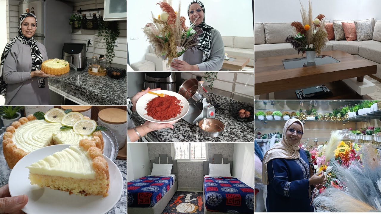 روتين المرأة المغربية 💞جيت نصاوب التحميرة فالدار تصدمت 😓قولو ليا الرأي ديالكم💐بسبوسة بالحامض ياسلام🔝