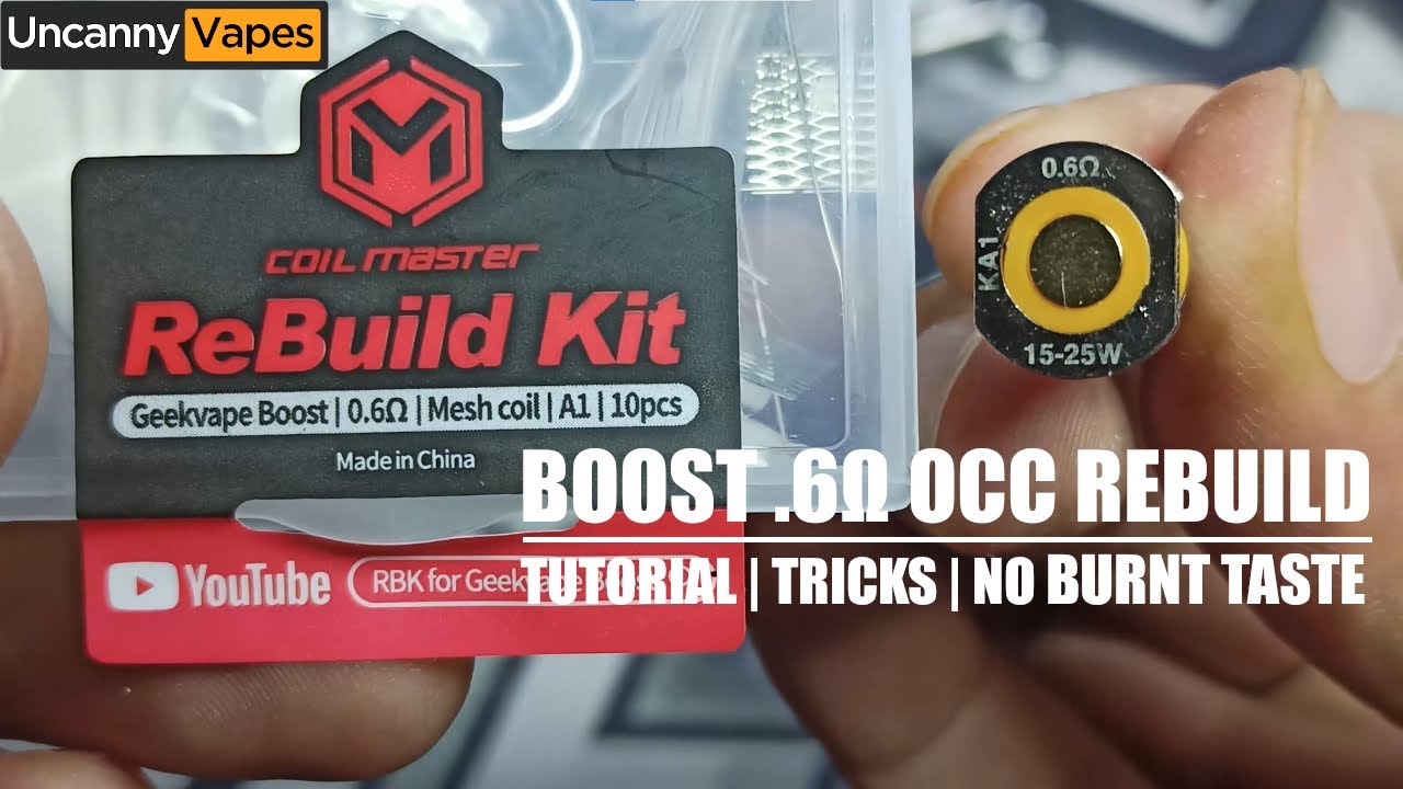 Как перебрать Aegis Boost .6&Omega; OCC с помощью Coil Master Rebuild Kit/RBK &mdash; Распаковка | Обучающее руководство | Хитрости