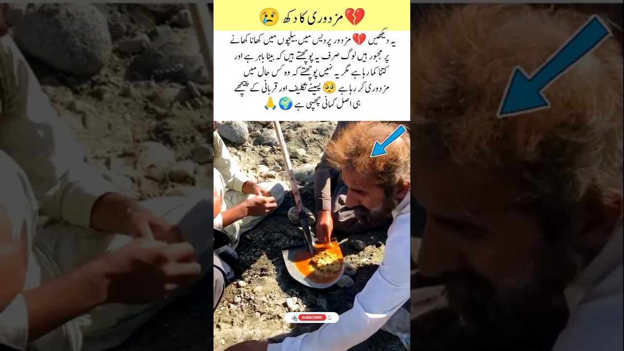 Eating on Shovels 💔 | The Harsh Reality of Migrant Workers #realityOfLife #respect