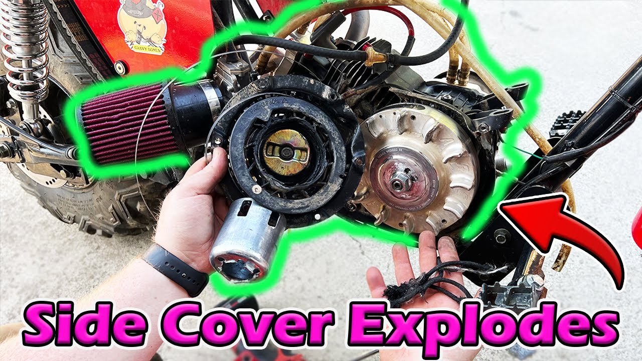 Predator 224cc Mini Bike Side Cover Explosion