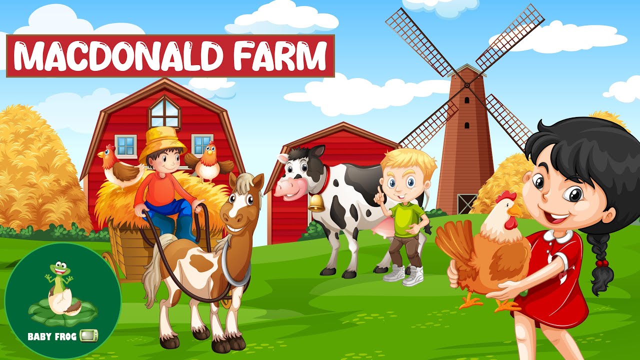 Old MacDonald Had A Farm - Nursery Rhymes & Kids Songs@BabyFrogTV