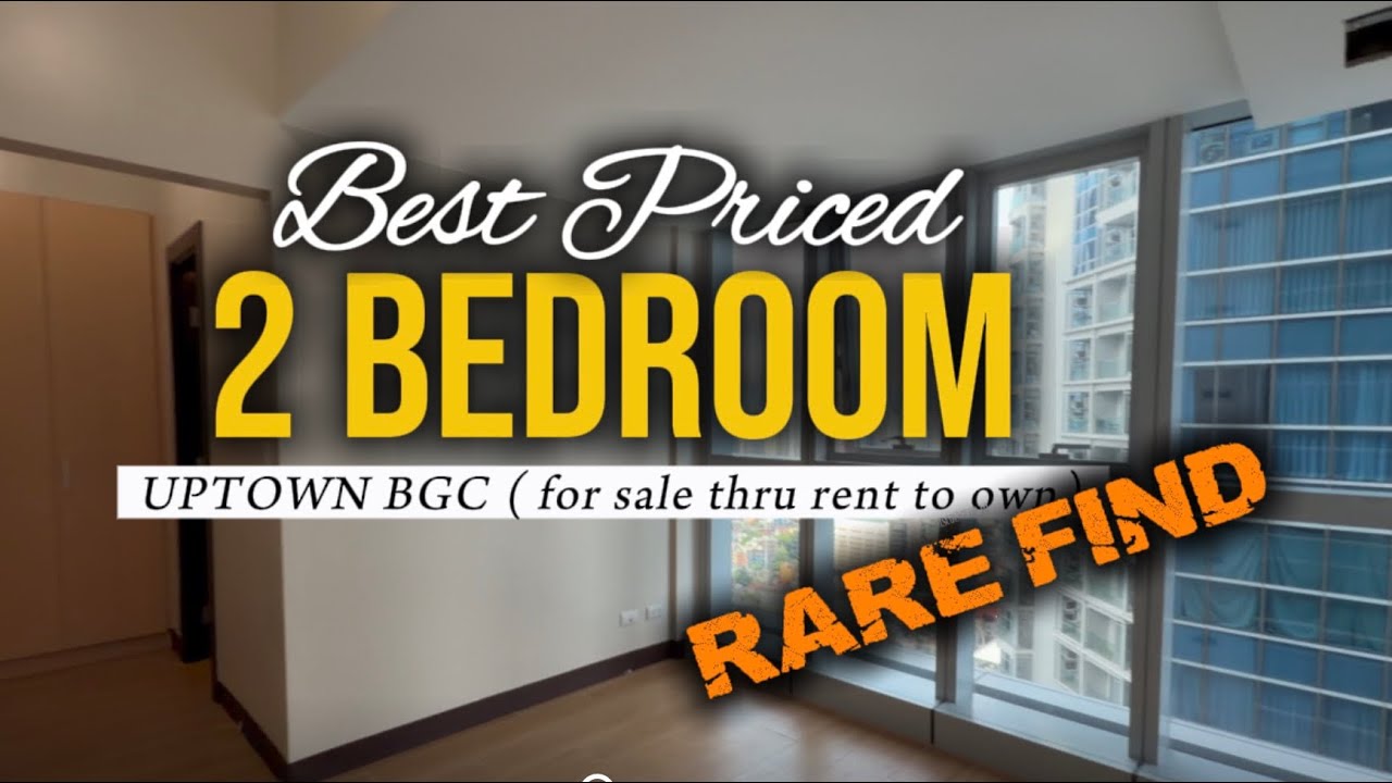 Rare Find 2 Bedroom Condo( 59.50 sqm ) UPTOWN PARKSUITES 1 for Sale thru Rent to Own