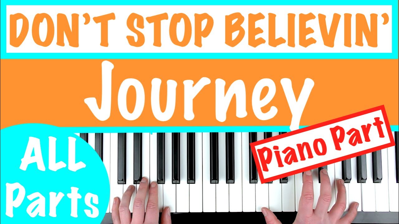 How to play DON'T STOP BELIEVIN' - Journey Piano Tutorial
