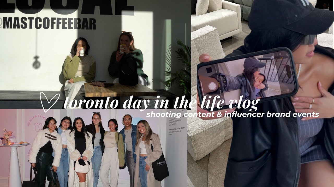 Toronto Vlog | come shoot content & go to brand events with me in Toronto!