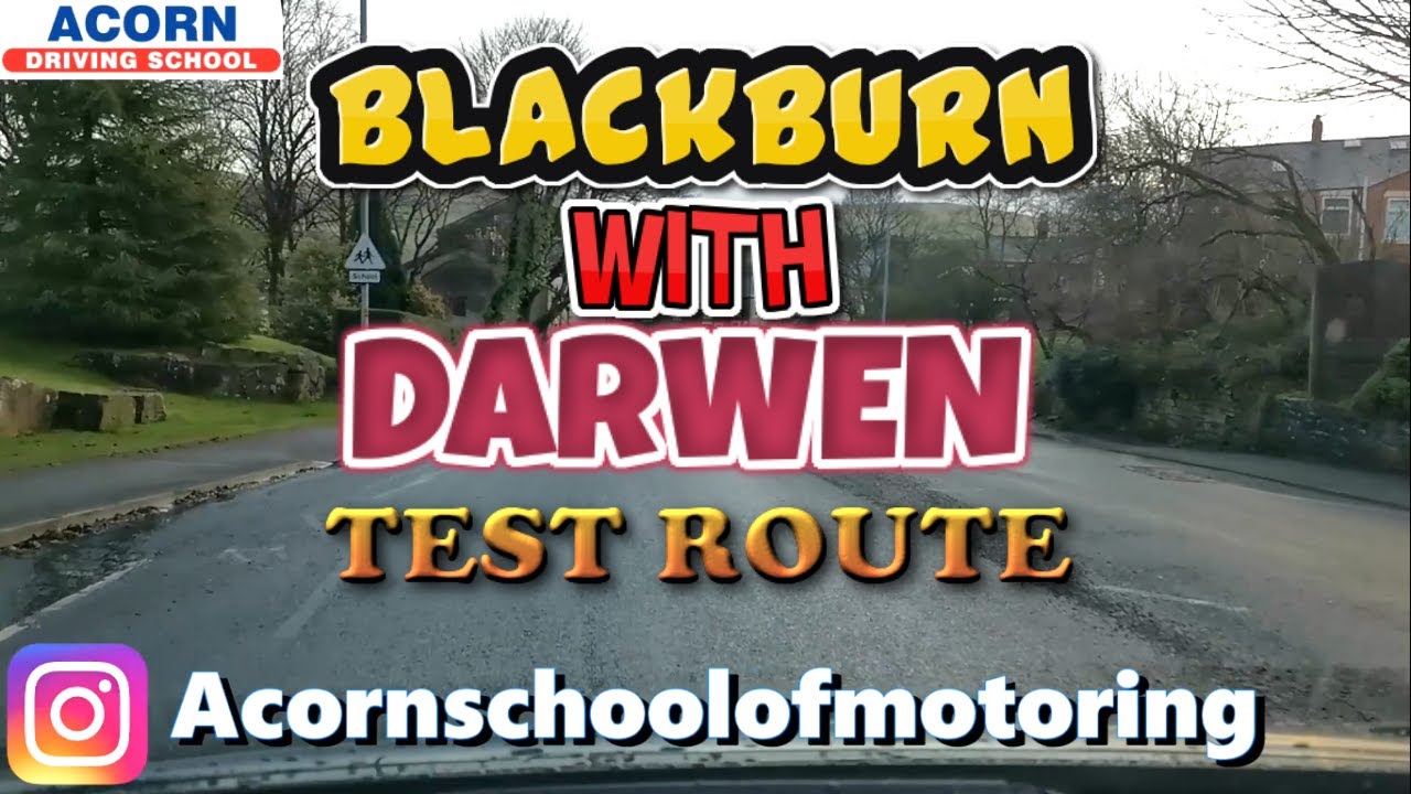 Blackburn with Darwen Driving test route Darwen Test centre UK Driving Mock Test ! Learn to Drive
