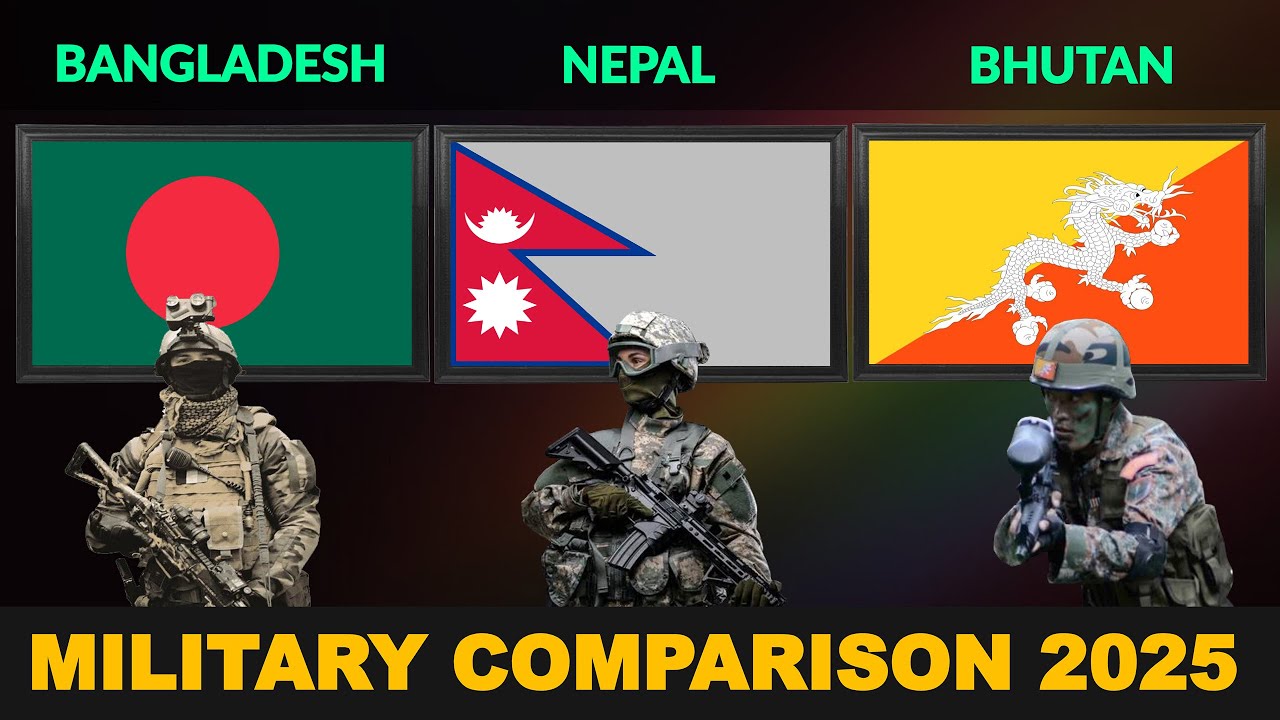 Bangladesh vs Nepal vs Bhutan Military Power Comparison 2025