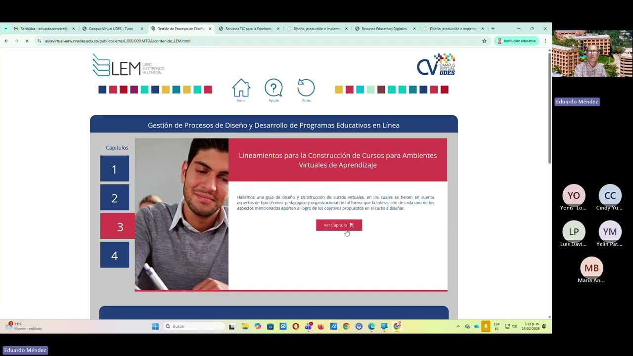 Sesión en línea entregable 3 RED 20260226