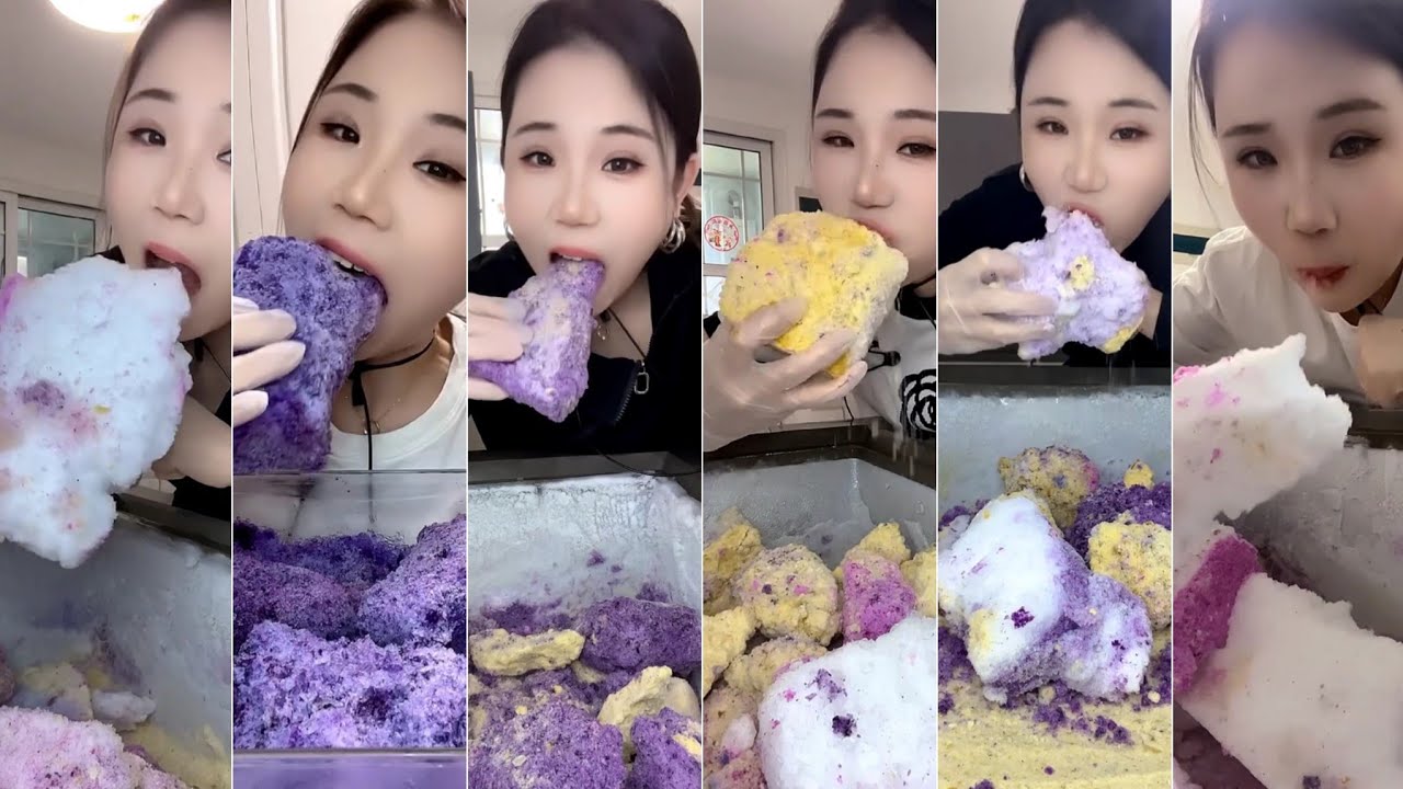 ASMR shaved ice cake