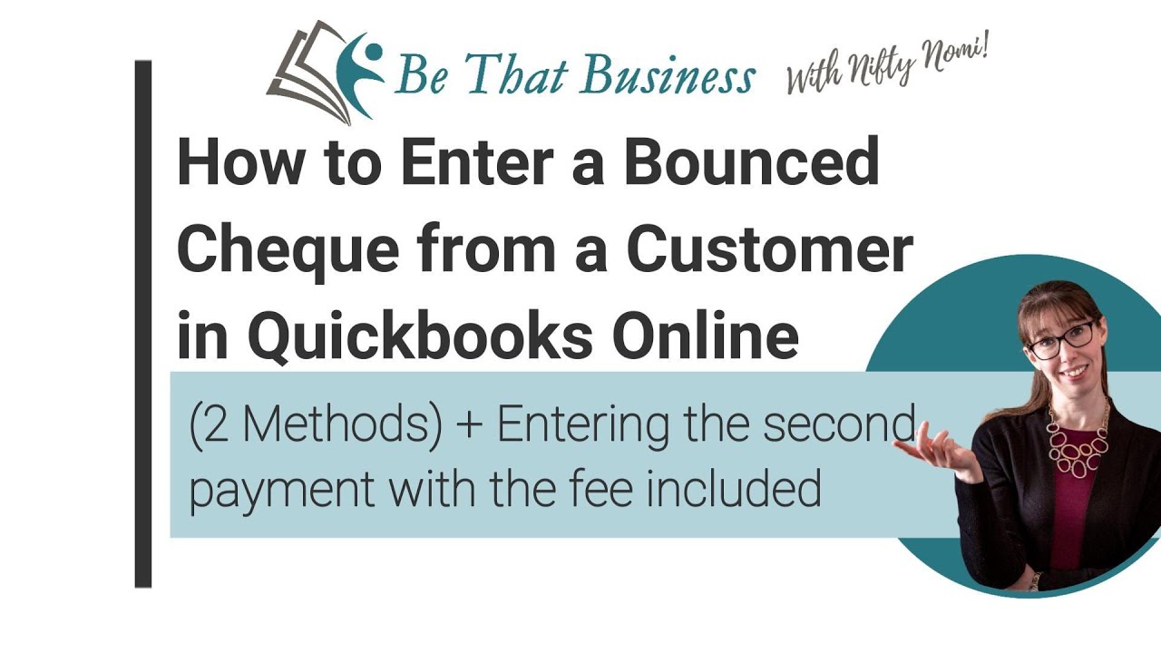 How to Enter a Bounced Cheque from a Customer in QuickBooks Online (2 Methods)