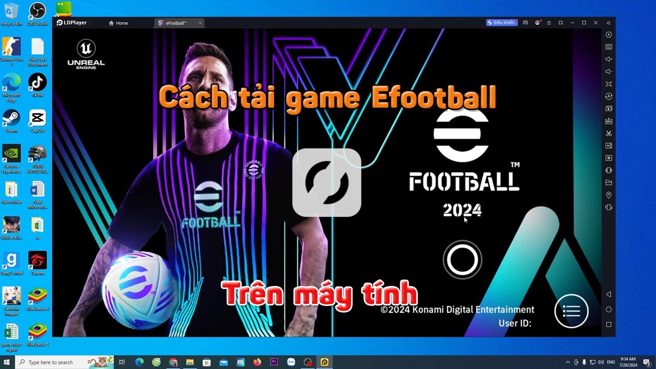 C&aacute;ch tải c&agrave;i game Efootball 24 tr&ecirc;n m&aacute;y t&iacute;nh laptop pc - C&aacute;ch chơi Efootball 24 tr&ecirc;n PC