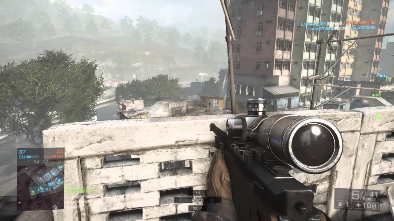 BF4 AMR2 50.CAL 500 kills mastery & L115 sniper rifle.