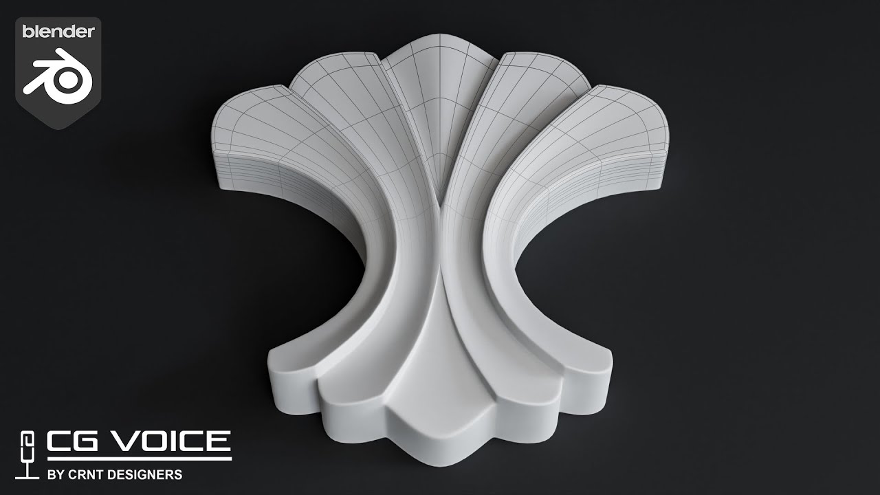 Easy way to model this ornament in blender _ blender ornament modeling #02