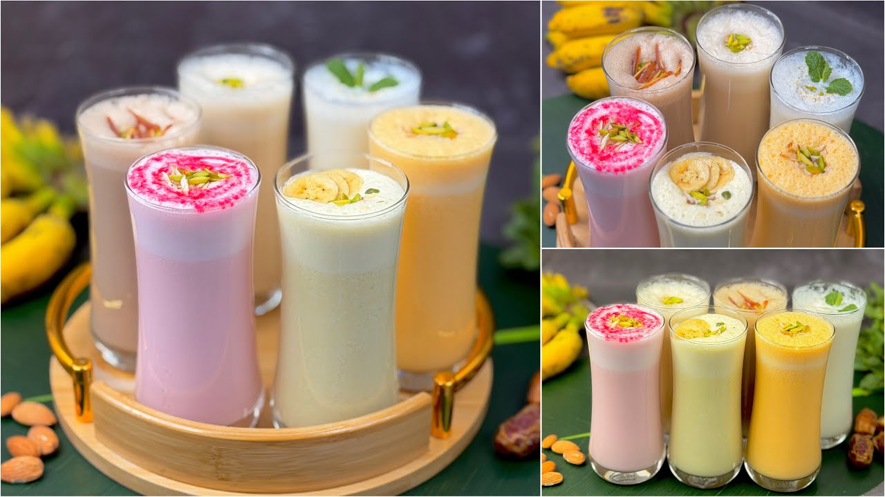 এই গরমে ইফতারে প্রাণ জুড়ানো ৬টি ভিন্ন স্বাদের ঠান্ডা লাচ্ছি | Bangladeshi Lacchi Recipes Easy Drinks
