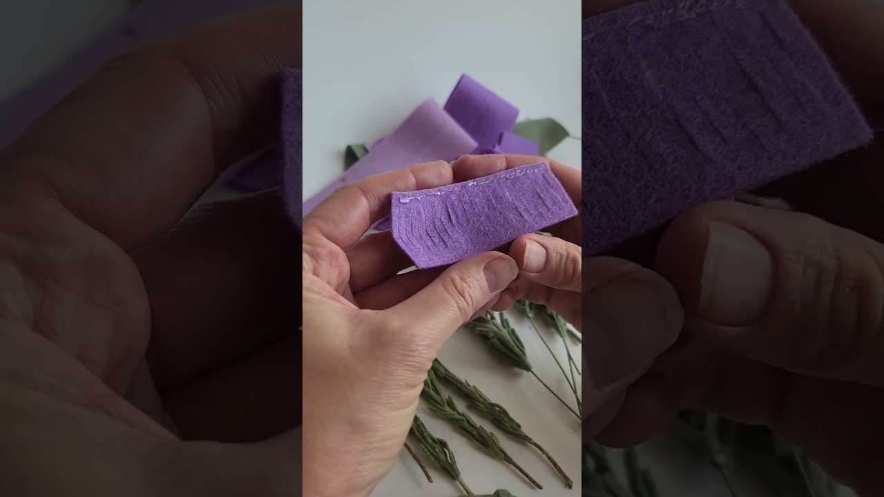 Make a Wool Felt Lavender Flower - Easy No Sew Craft Project