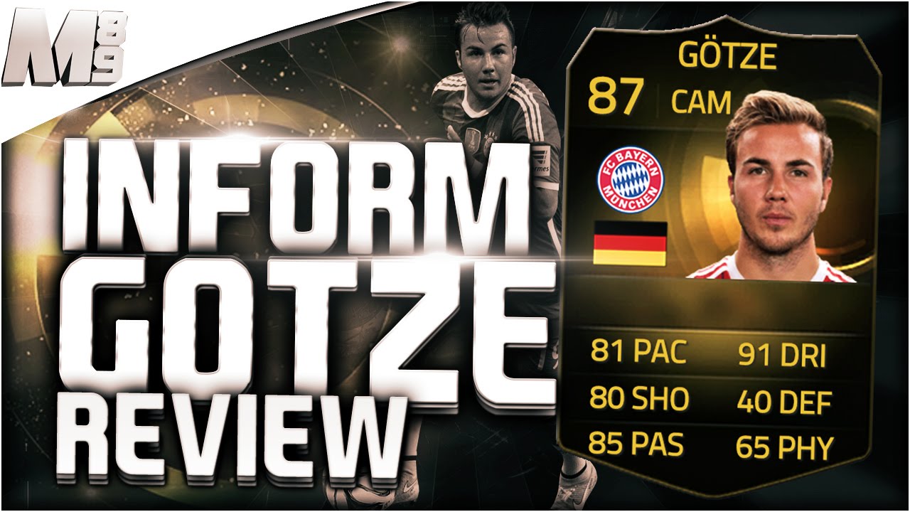 FIFA 15 UT - IF GOTZE || FIFA 15 Ultimate Team 87 Inform Player Review + In Game Stats