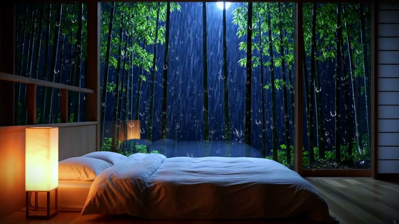 Stress Relief and Deep Sleep – 3 Hours Relaxing Piano + Rain for Better Sleep