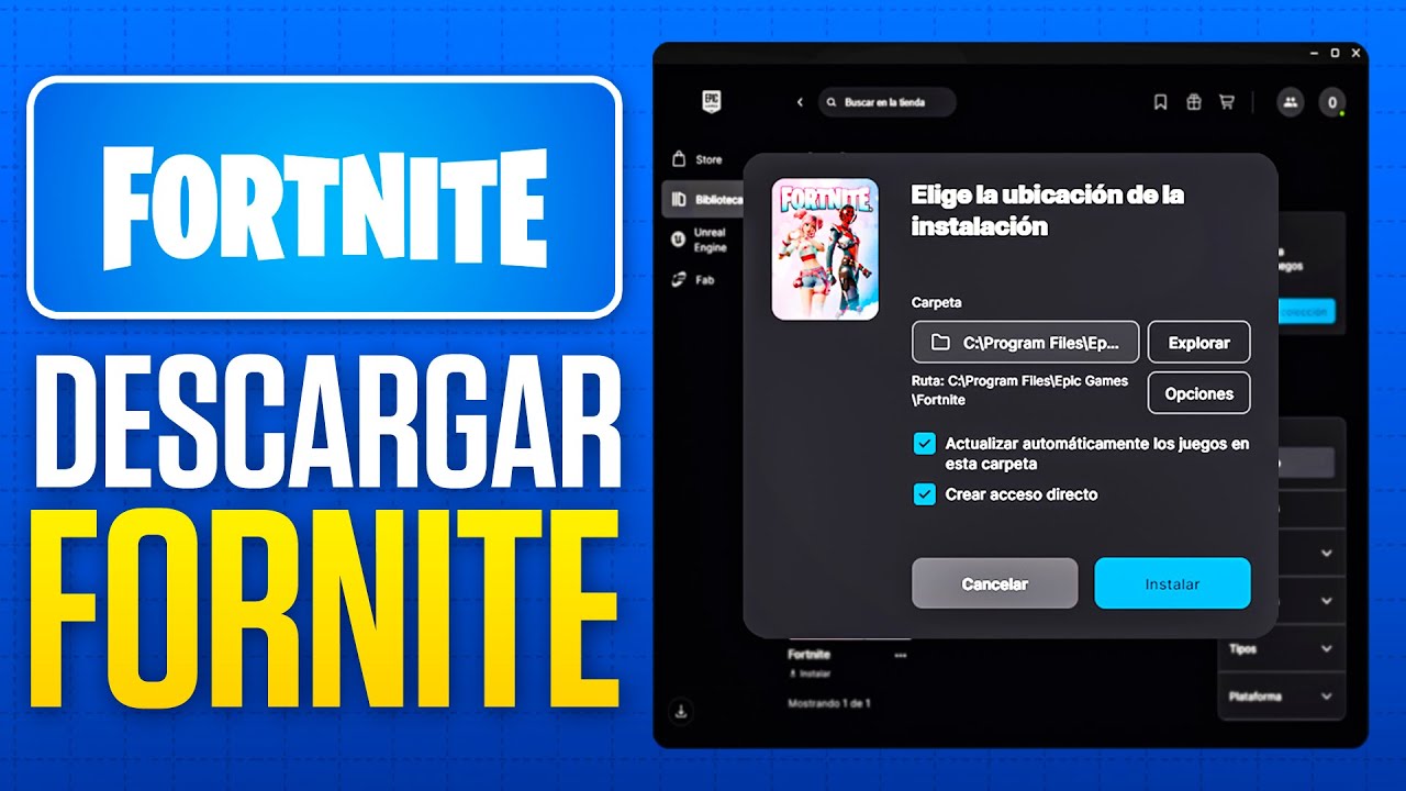 Como DESCARGAR FORTNITE en PC (2026) Paso a Paso