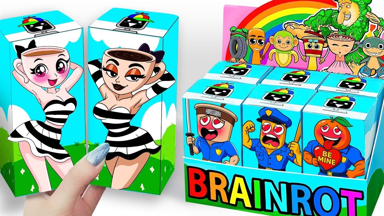 💖Paper DIY💖 UNBOXING Chachechichachachachi Blind Box - Open All ITALIAN BRAINROT MYSTERY BOX
