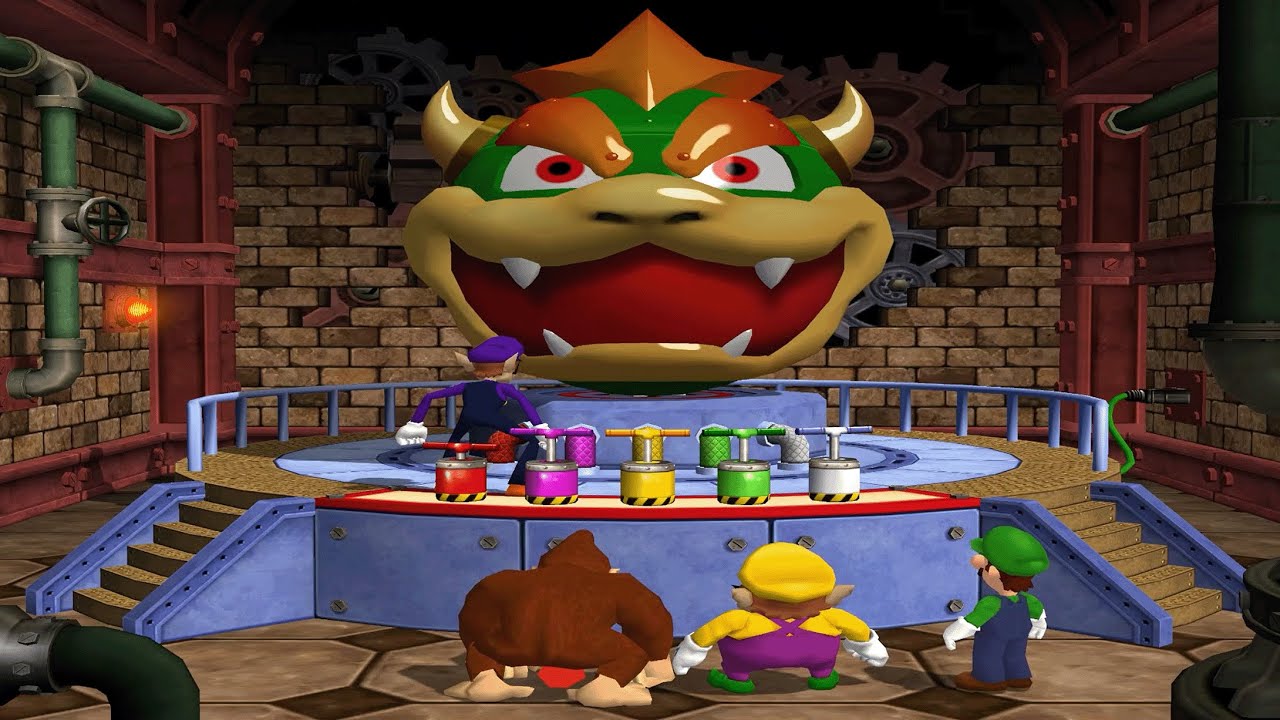 Mario Party 4 - Donkey Kong vs Luigi vs Wario vs Waluigi - Shy Guy's Jungle Jam