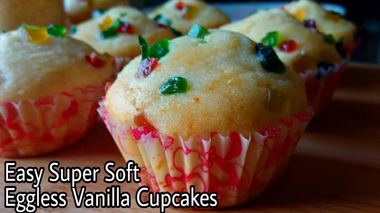Eggless Vanilla Cup Cake | Easy Vanilla Cake With and Without Mold | No Oven, Curd, Condensed Milk