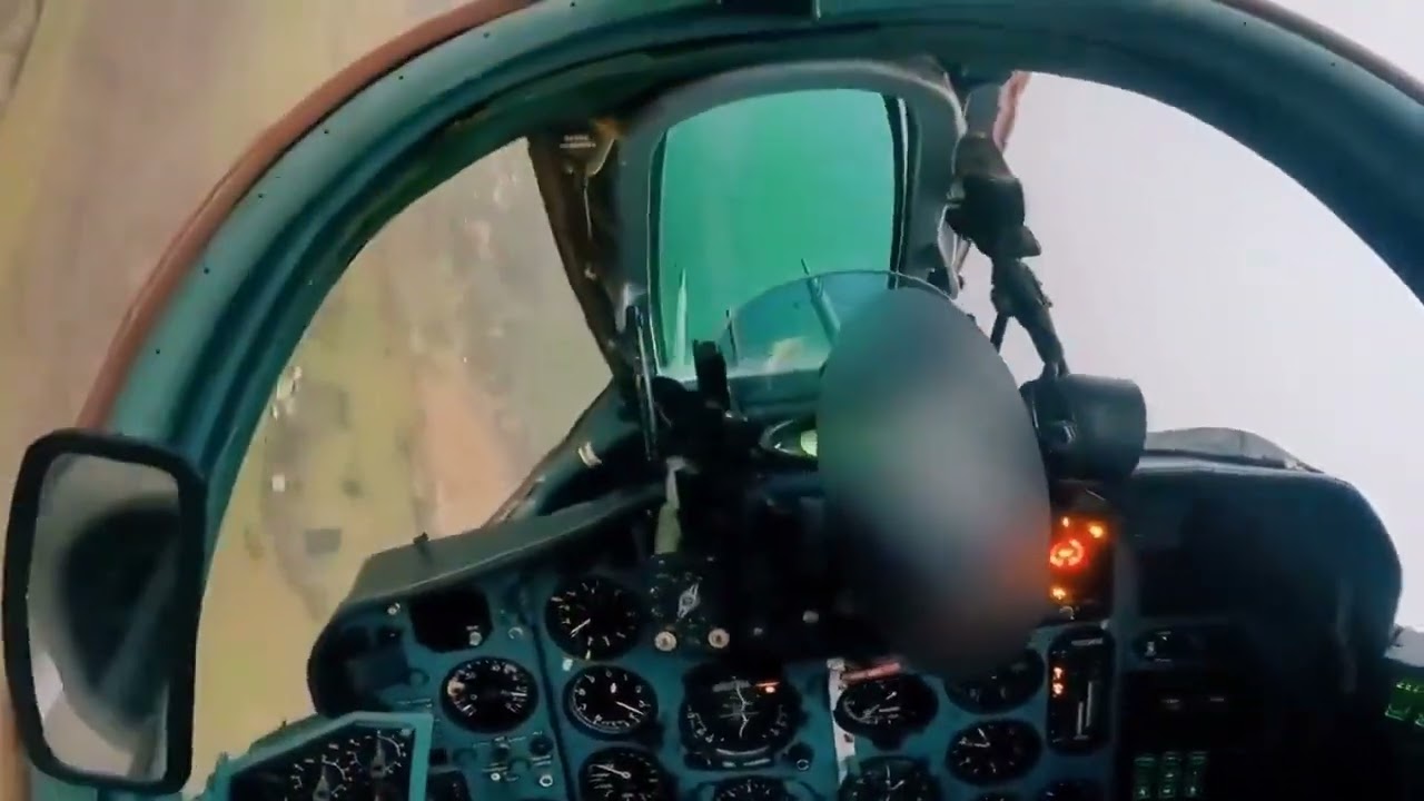 Ukrainian Su-25 Impressive Cockpit Combat Video