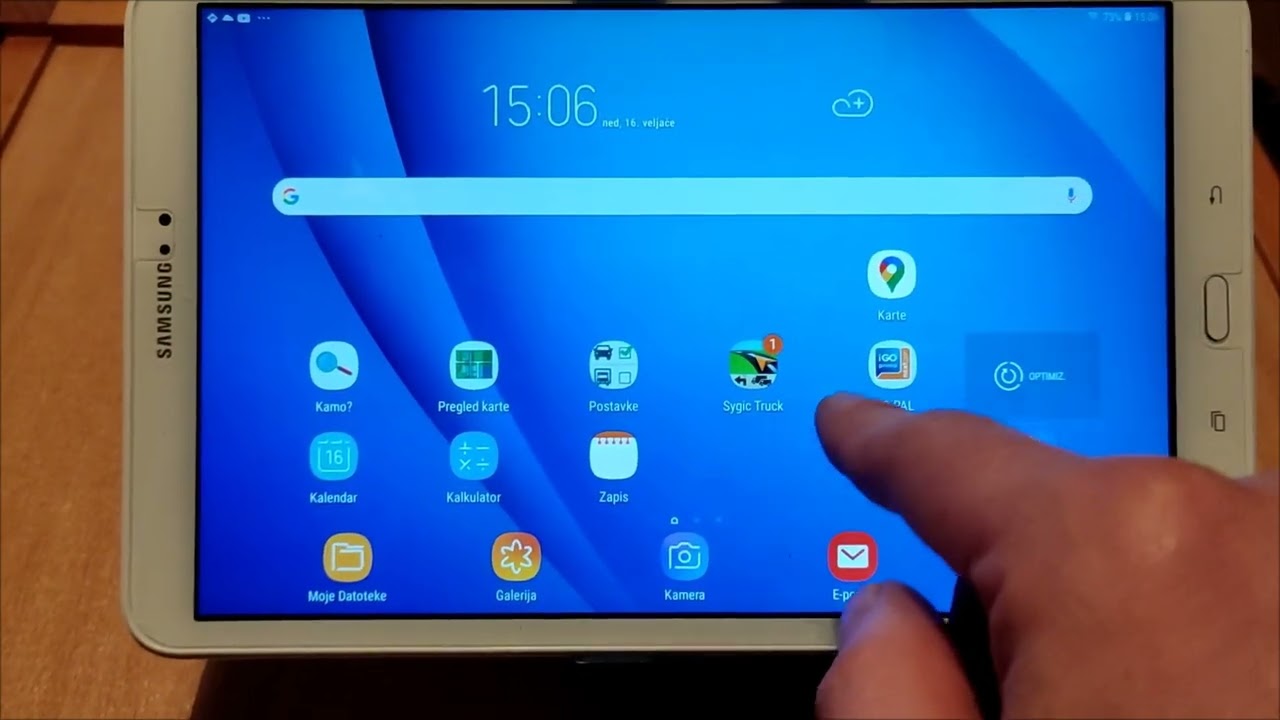 Samsung android Garmin kamion