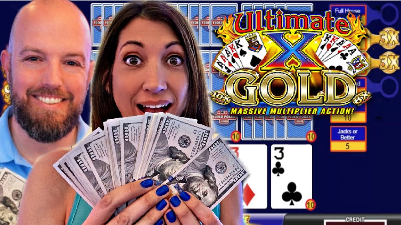 DEALT HAND Ultimate X Gold VideoPoker with @TheJackpotGents