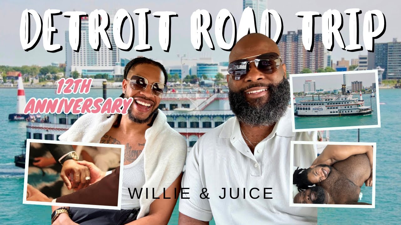 12th Wedding Anniversary Vlog 💕 | Detroit Road Trip | Incerunmen Try-On Haul + Family Time