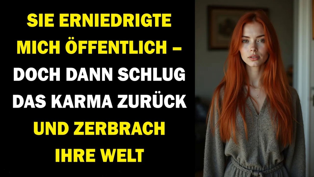 🌹Sie erniedrigte mich vor allen &ndash; doch das Karma traf sie h&auml;rter, als sie je f&uuml;r m&ouml;glich hielt