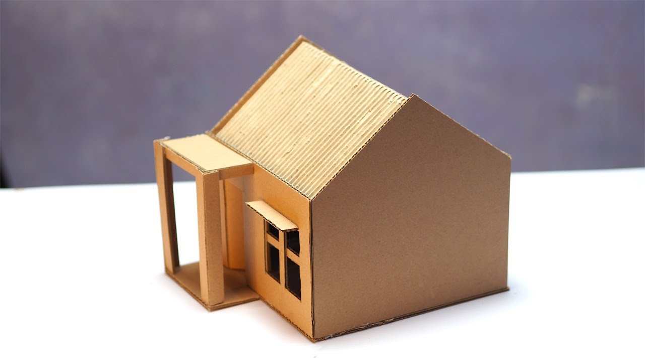 How to Make House with Cardboard | Cara Bikin Rumah Dari Kardus #diy #cardboard #house