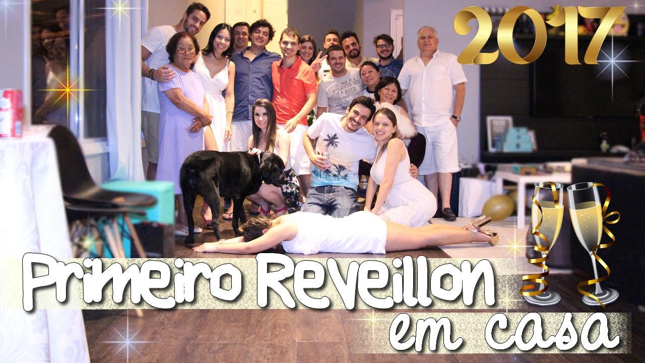 Preparativos para o primeiro Réveillon em casa.