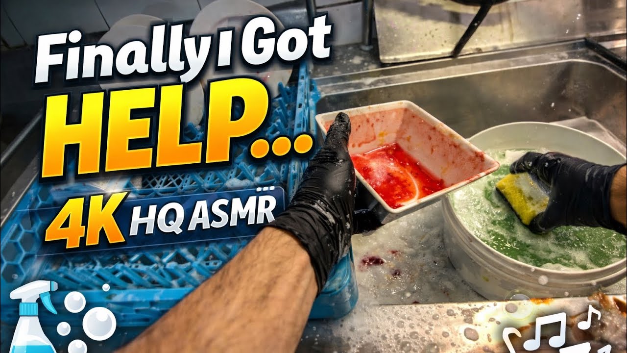 Finally I Got Help… (POV Dishwashing ASMR)
