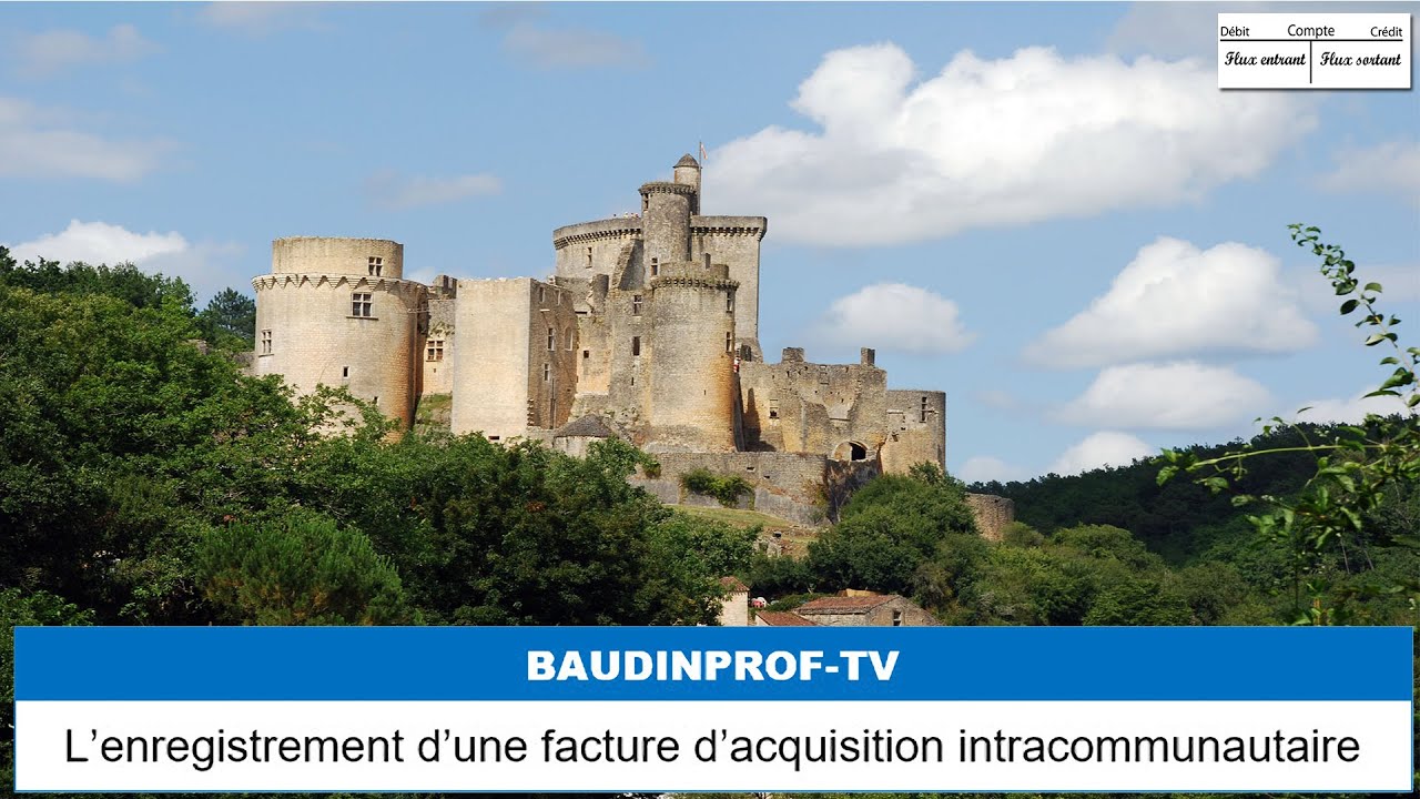 Enregistrement d'une facture d'acquisition intracommunautaire.