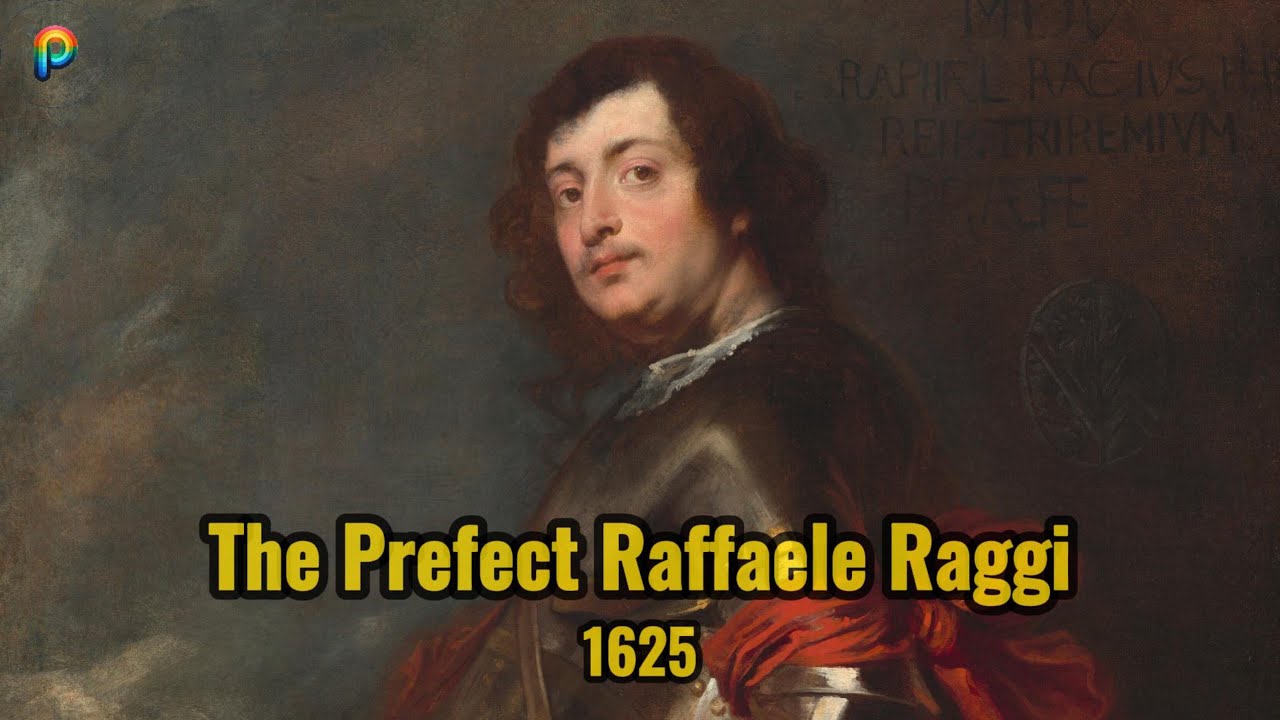 A Glimpse into Valor: The Majestic Portrait of Prefect Raffaele Raggi, c  1625