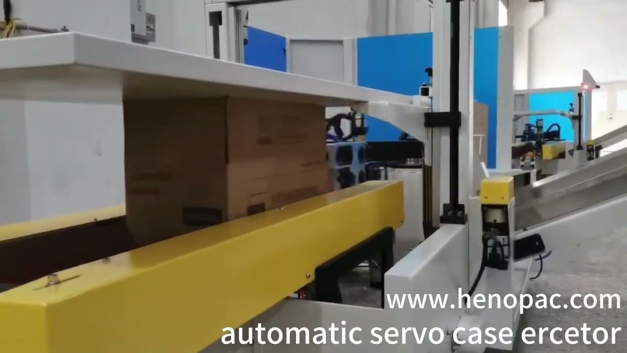 fully automatic fastchangeover 8 servo case erector case erecting machine#caseerector #caseforming
